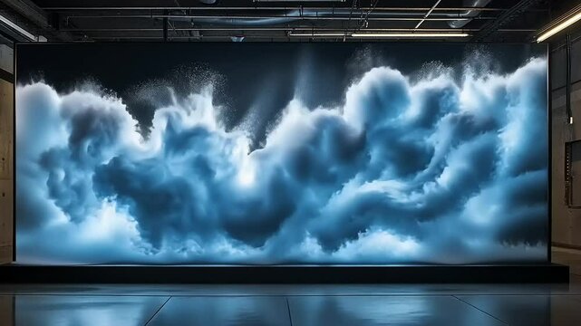 Dramatic Waves of Turbulent Ocean Water