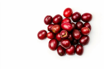 fresh coffee isolated on white