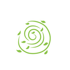 green organic wind leaf