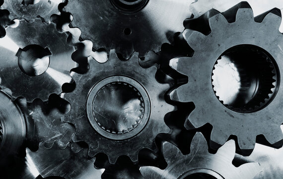 Metal gears and cogs