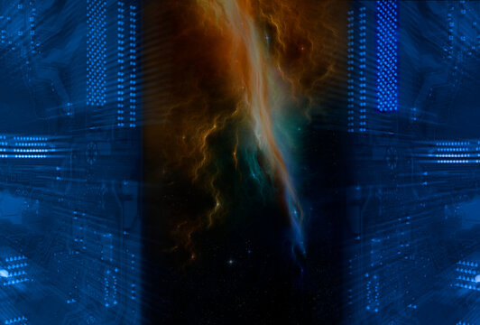 Gateway to the universe, conceptual illustration