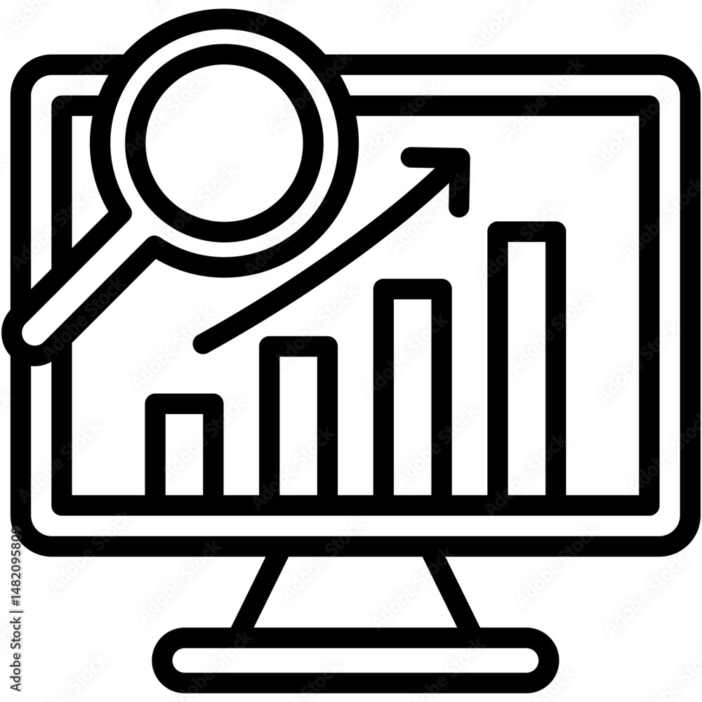 Poster predictive analytics icon