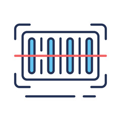A modern outline icon of scannable qr code