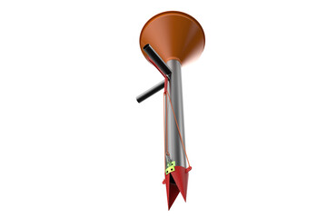 Agricultural Handheld Planter with Fertilizer Dispenser Mechanism, MANUAL HAND PLANTER FOR CORN VEGETABLE SEEDER, Simple Hand Push Planter Tool for Sowing Seeds, Planting Tool Dispenser Mechanism PNG
