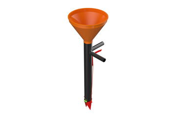 Agricultural Handheld Planter with Fertilizer Dispenser Mechanism, MANUAL HAND PLANTER FOR CORN VEGETABLE SEEDER, Simple Hand Push Planter Tool for Sowing Seeds, Planting Tool Dispenser Mechanism PNG