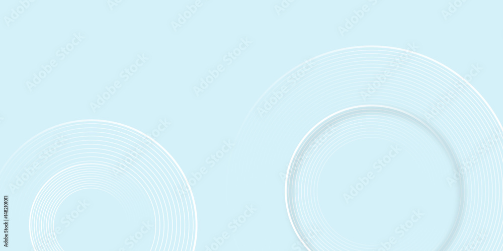 Poster abstract blue modern background with circle elements. gradient abstract background with circular lin