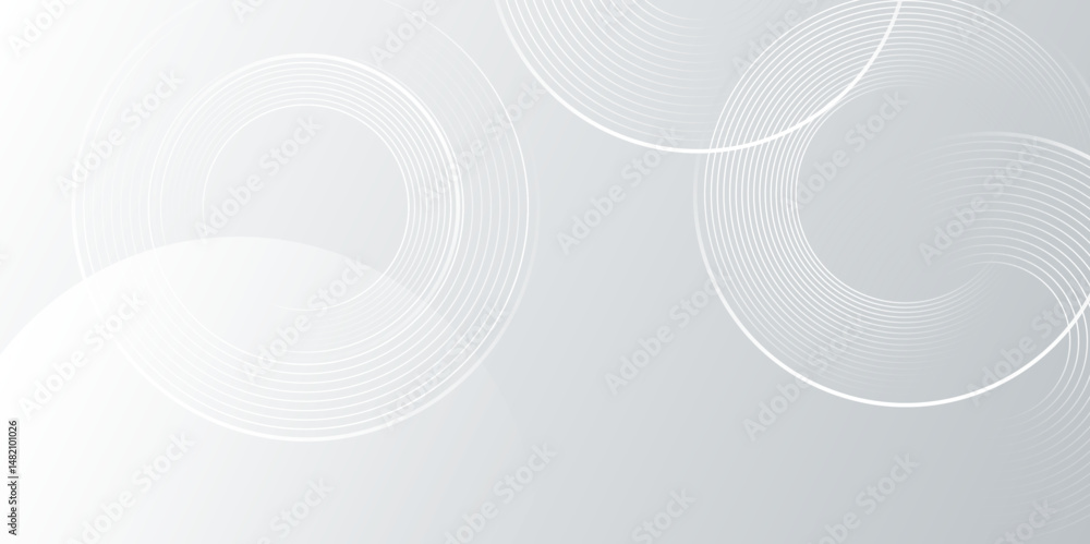Poster white geometric abstract background overlap layer on bright space with lines effect decoration. vect
