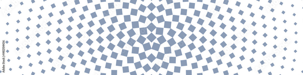 Poster halftone square pattern background - abstract vector graphic