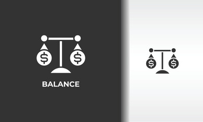 Balance Vector, Icon Or Logo Sign Isolated Symbol Illustration