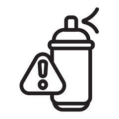 Aerosol line icon
