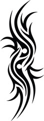 Obraz premium Decorative Tribal Tattoo Art Spiritual Black Symbol