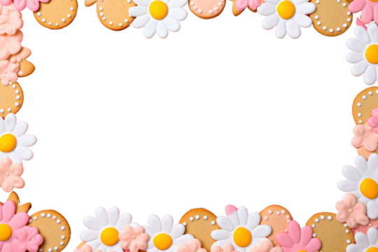 PNG Flower backgrounds dessert cookie.