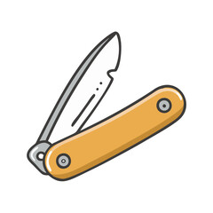 pocket knife icon, pocket knife vector illustration-simple illustration of pocket knife, perfect for pocket knife logos and icons