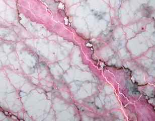 White marble texture with delicate pink streaks