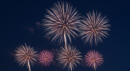 Photo of Fireworks Display in Night Sky