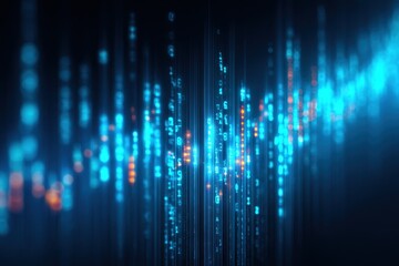 Abstract Digital Data Stream Visualization