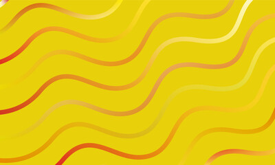 Abstract wavy gradient yellow background vector art