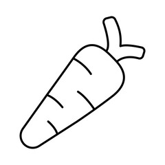 Carrot Editable Stroke Icons. Vegetables, Healthy Eating, Vegan Food, Weight Loss, Organic Food Themes Vector Illustration