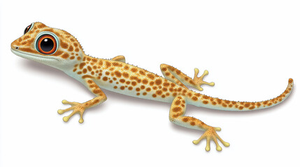 Naklejka premium Leopard Gecko illustration