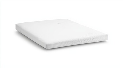 Fototapeta premium Visually striking a cooling gel mattress topper on a sleep white background,