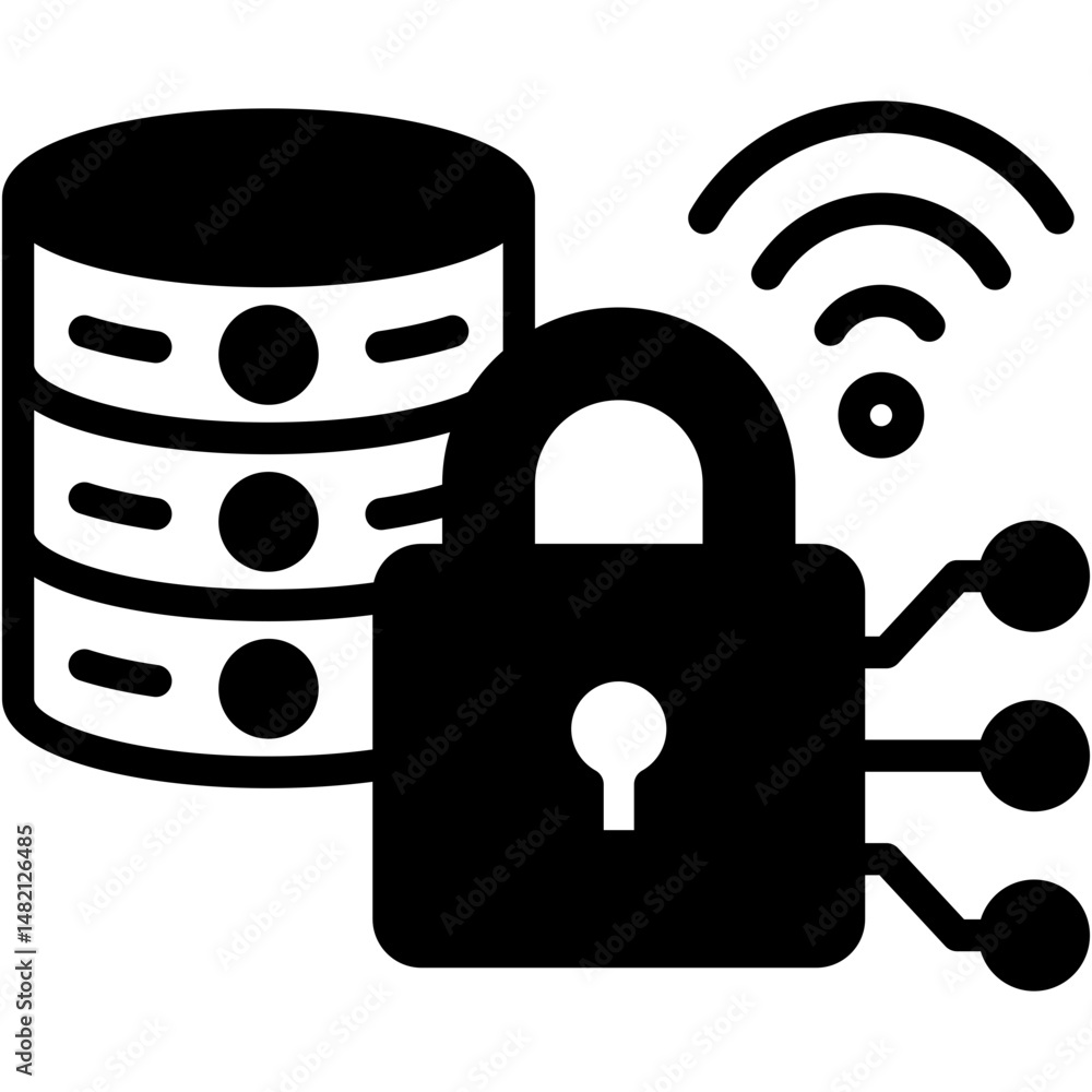 Poster data encryption icon