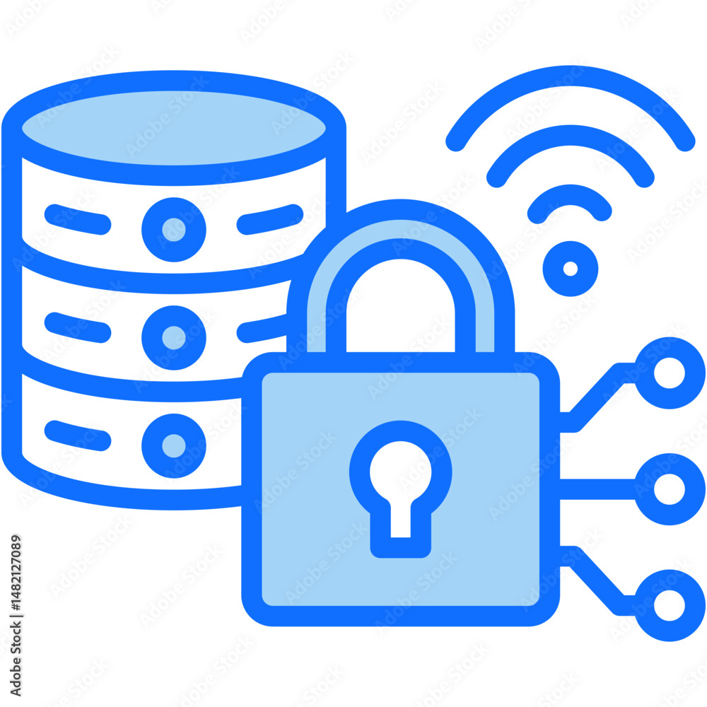 Poster data encryption icon