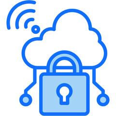 Secure Cloud Icon