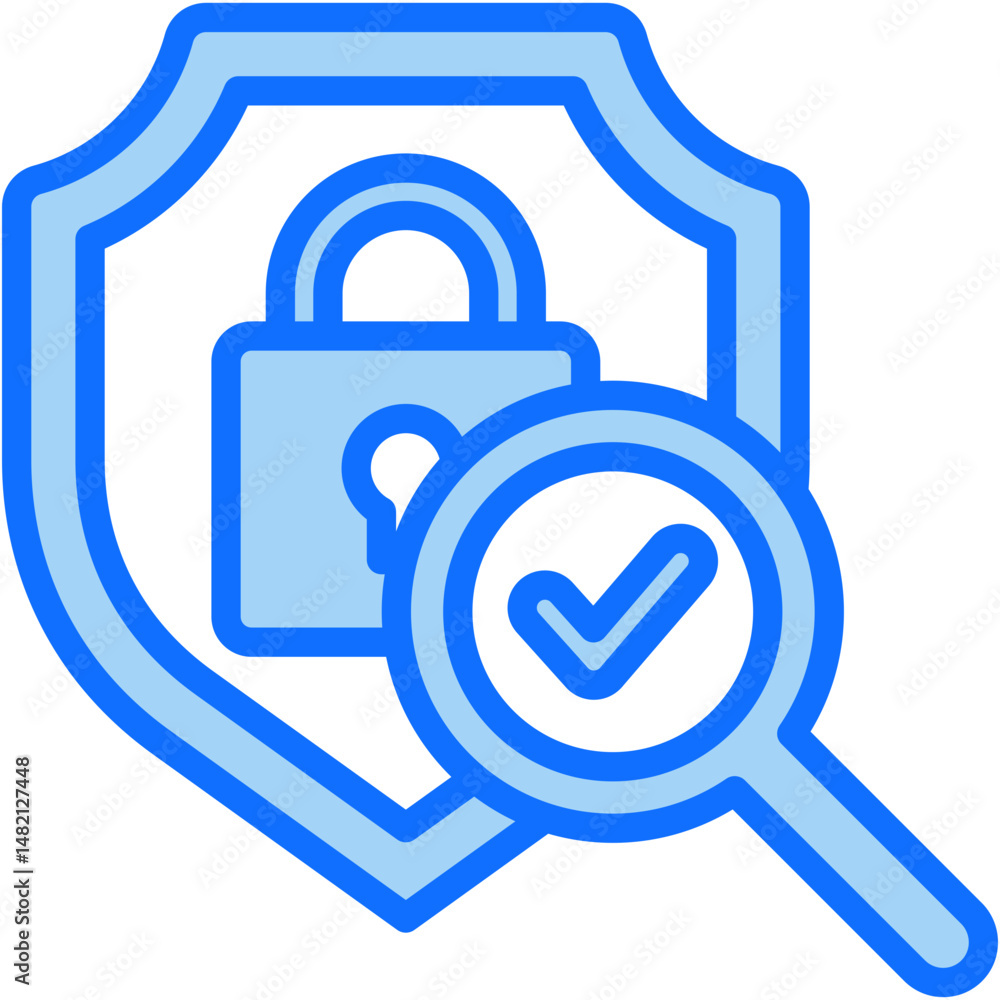 Poster secure analytics icon