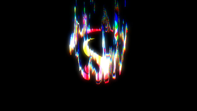 Melting Glitch Logo Reveal