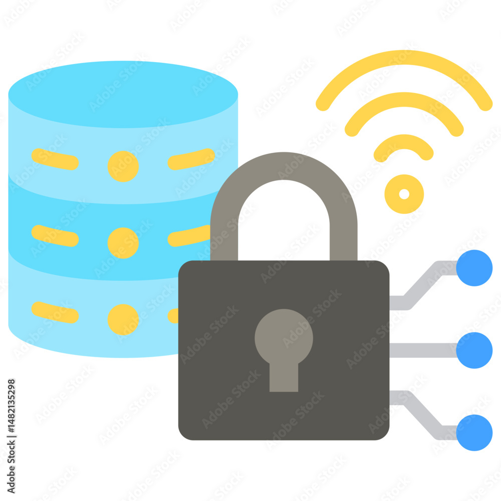 Poster data encryption icon