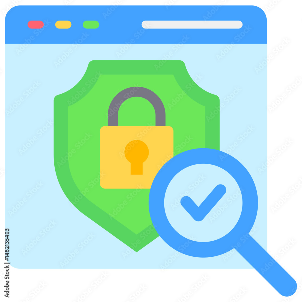 Poster secure audit icon