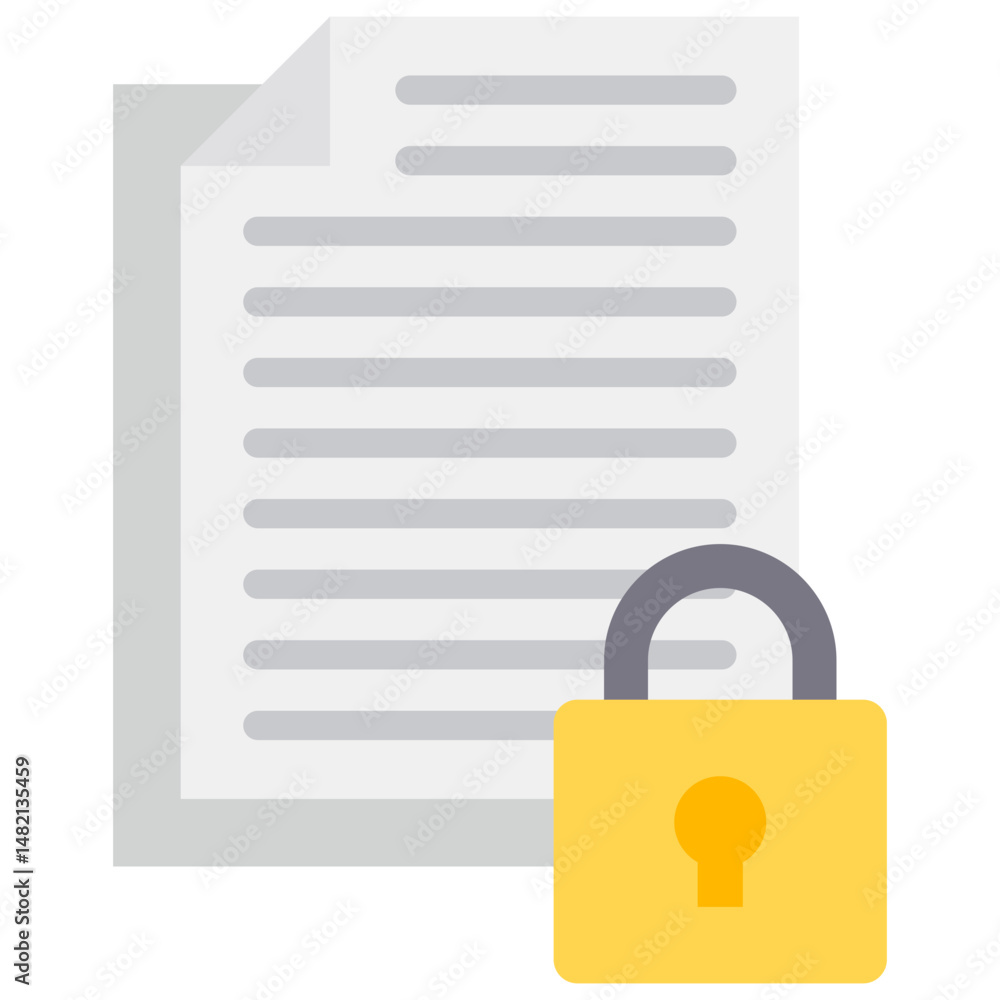Poster secure file icon