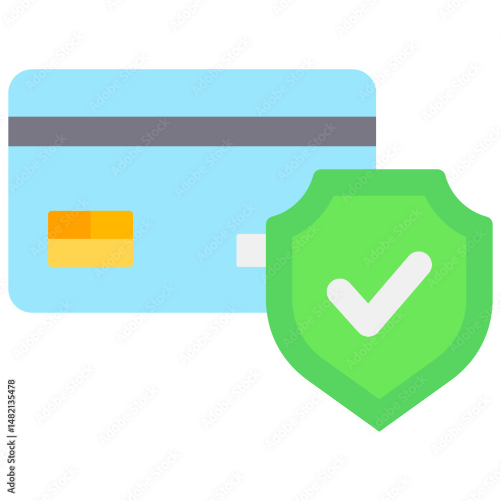 Poster secure payment icon