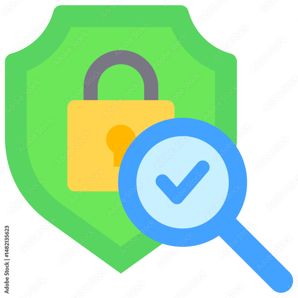 Poster secure analytics icon