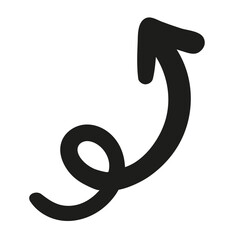 doodle arrow hand drawn