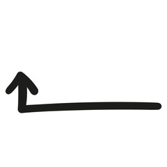 doodle arrow hand drawn
