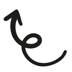 doodle arrow hand drawn