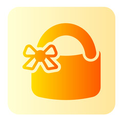women bag gradient icon