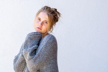 Frau, jung, natürlich, ungeschminkt