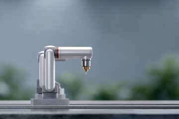 3d illustration showcases industrial robotic arms assembling technology gadgets on production line