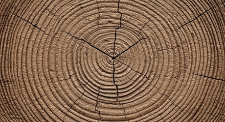 Naklejka premium Photo of Tree Trunk Rings Close-Up Brown