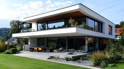 A modern suburban home located in Blaustein, Baden-WÃ?Â¼rttemberg, Germany.