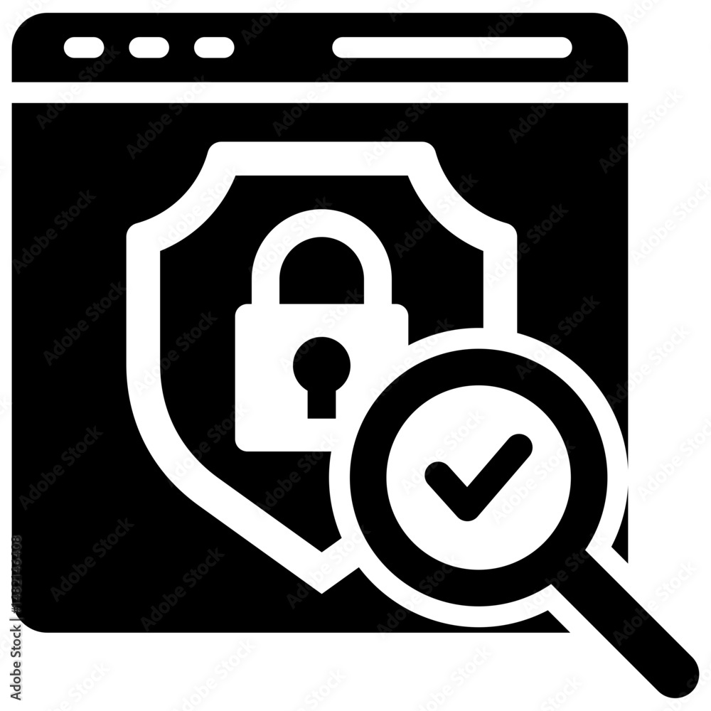 Poster secure audit icon