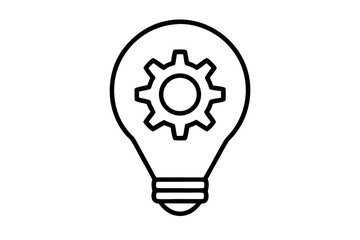 strategy icon vector silhouette illustration isolated on white background