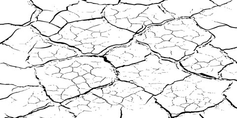  texture of grungy dry cracking parched earth. Cracked earth, cracked soil.Global worming effect.