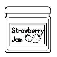 イチゴジャムのイラスト