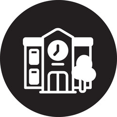 school glyph icon