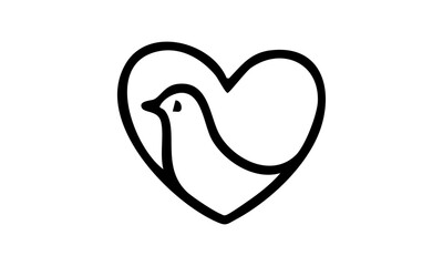 Faith Symbol Isolated Line Art Design