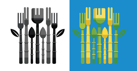 Smoothtalk Bamboo Cutlery Set – Eco-Friendly Reusable Flatware for Sustainable Living, bamboo cutlery, eco friendly cutlery, reusable cutlery set, bamboo utensils, travel cutlery. 