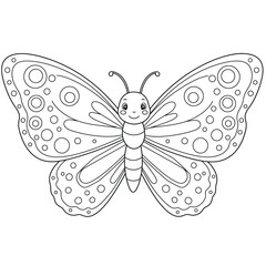 Intricate Butterfly Coloring Page